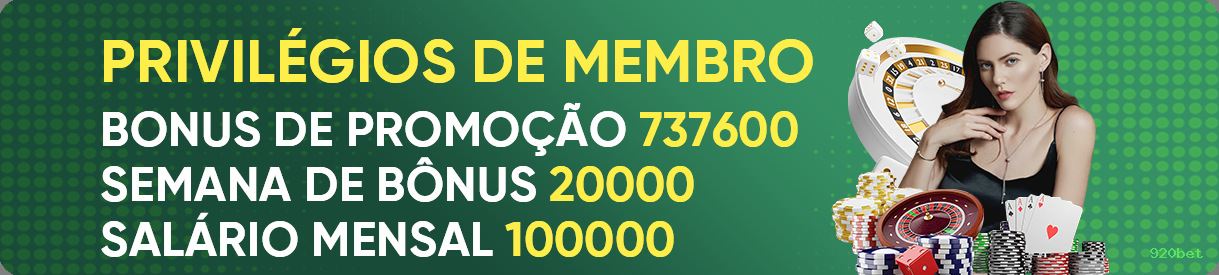 Bônus boas-vindas 920bet R$100